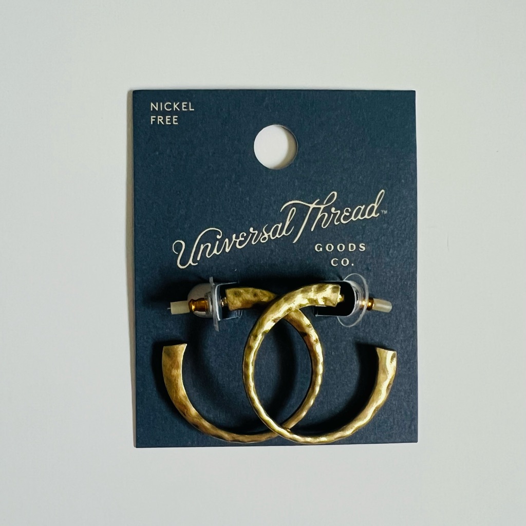 Nwt Universal Thread Gold Tone Hoop Earrings